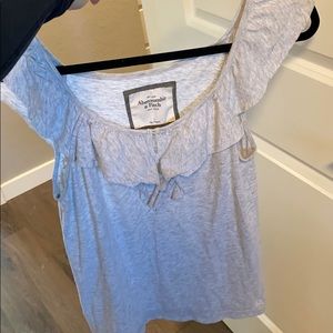 Abercrombie and fitch off the shoulder top